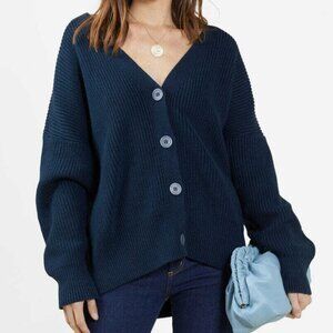 NWOT Outerknown Cabin Cardigan in Indigo